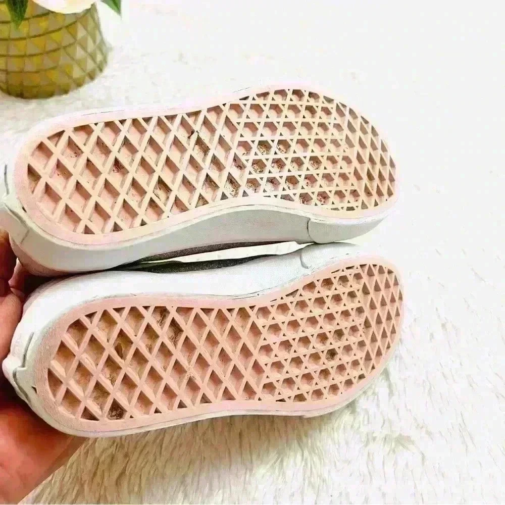 Vans Old Skool Powder Pink Glitter Pig Suede Skater Sneaker Shoe Size‎ Missy 1.0